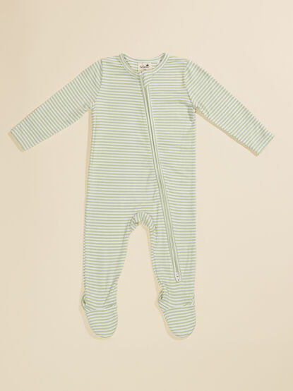 Sawyer Striped Footie - TULLABEE