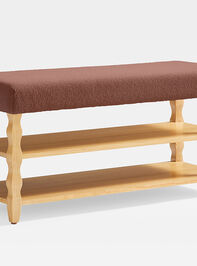 Hudson Upholstered & Wood Storage Bench Detail 4 - TULLABEE