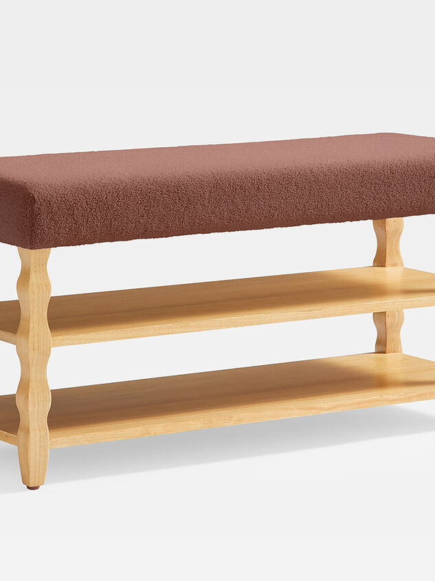 Hudson Upholstered & Wood Storage Bench Detail 4 - TULLABEE