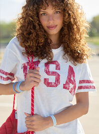 USA Oversized Slub Tee - TULLABEE