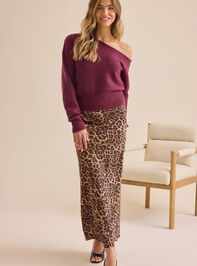 Kinsley Asymmetrical Knit Sweater Detail 2 - TULLABEE