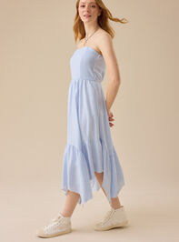 Alyssa Striped Midi Dress Detail 4 - TULLABEE