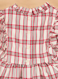 Jolie Plaid Dress Detail 3 - TULLABEE