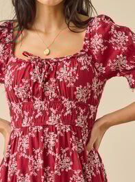 Aura Floral Maxi Dress Detail 4 - TULLABEE
