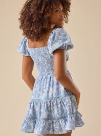 Liddy Floral Mini Dress Detail 5 - TULLABEE