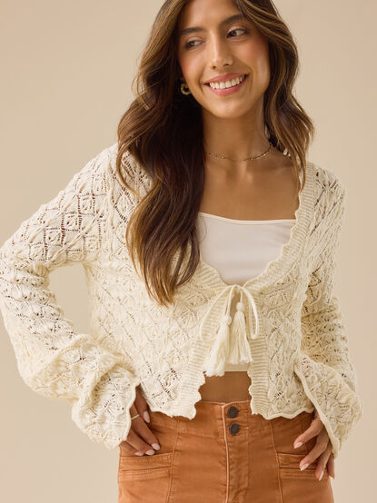 Cordelia Crochet Cardigan - TULLABEE