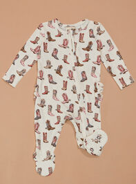 Future Cowgirl Ruffle Footie Detail 2 - TULLABEE