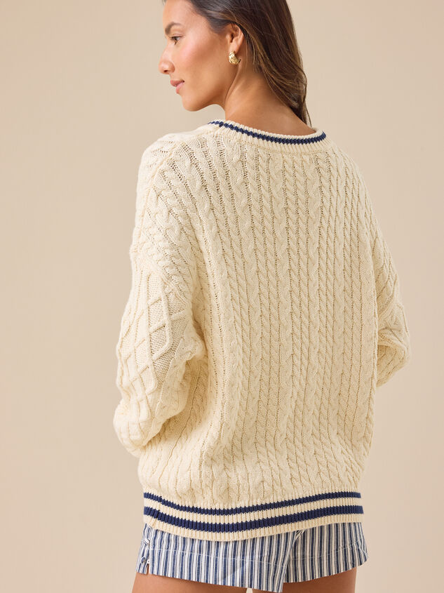 84 Cable Sweater Detail 4 - TULLABEE