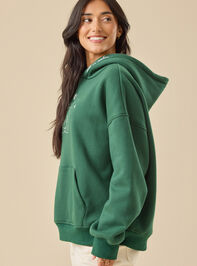 All is Calm Nativity Hoodie Detail 4 - TULLABEE