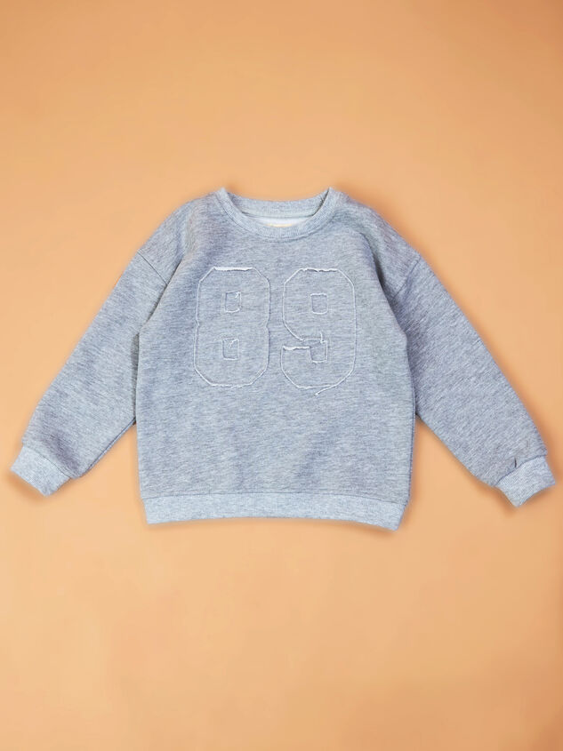 89 Varsity Sweatshirt Detail 3 - TULLABEE