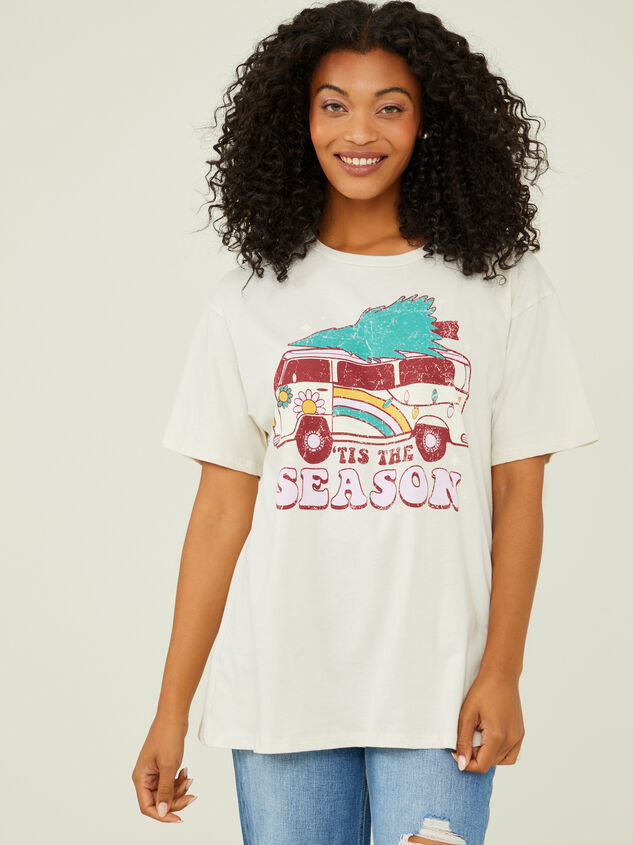 'Tis The Season Mama Tee Detail 2 - TULLABEE