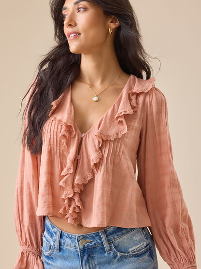 Emily Ruffle Top - TULLABEE