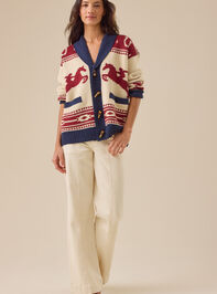 Bonnie Horse Cardigan Detail 2 - TULLABEE