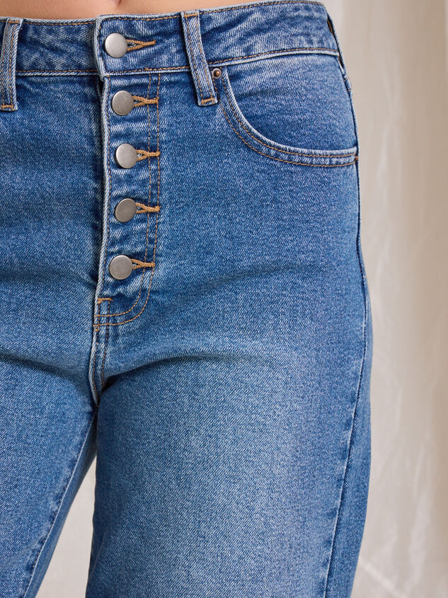 Brett Wide Leg Jeans Detail 4 - TULLABEE
