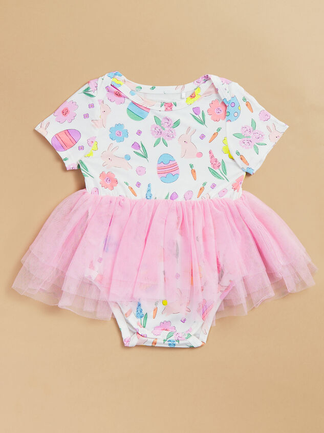 Easter Bunnies Baby Tutu Bodysuit Detail 2 - TULLABEE