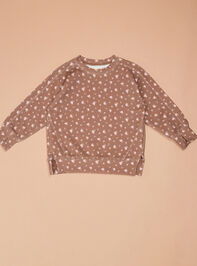Alessia Floral Sweatshirt Detail 3 - TULLABEE