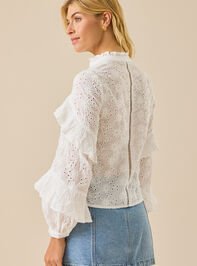 Serena Eyelet Button Up Top Detail 6 - TULLABEE