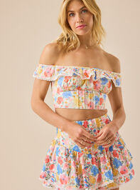 Lyra Floral Top Detail 2 - TULLABEE