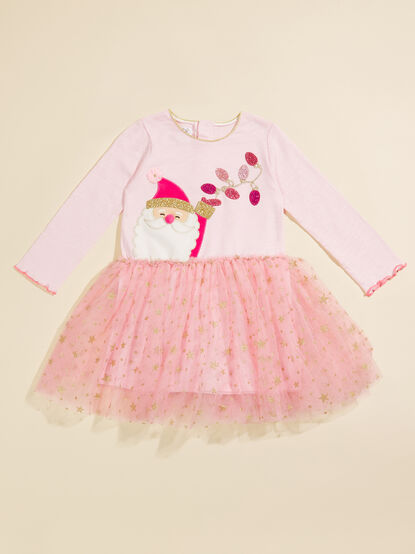 Sparkle Santa Dress by MudPie - TULLABEE