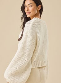 Jayda Rope Bow Pullover Detail 5 - TULLABEE