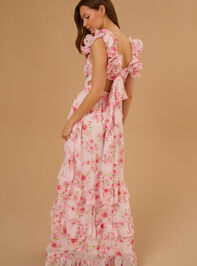 Faerin Floral Maxi Dress Detail 4 - TULLABEE