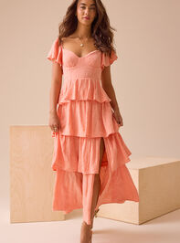 Roxanne Layered Maxi Dress Detail 2 - TULLABEE