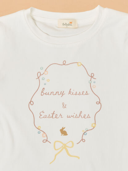 Bunny Kisses & Easter Wishes Tee - TULLABEE