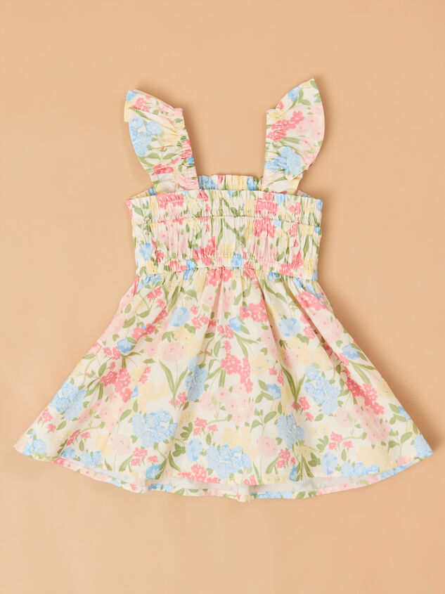 Evie Floral Baby Dress Detail 4 - TULLABEE
