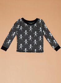 Skelly Glow in the Dark Pajamas by Mudpie Detail 3 - TULLABEE