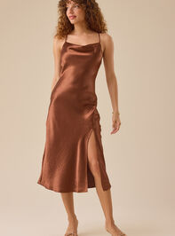 Andrea Satin Maxi Dress - TULLABEE