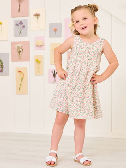 Sara Ruffle Back Floral Dress - TULLABEE