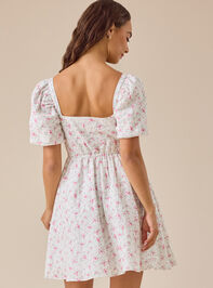 Stacey Floral Mama Mini Dress Detail 3 - TULLABEE