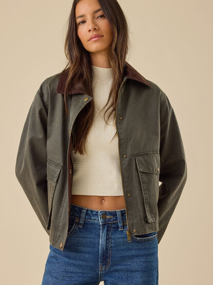 Sami Cropped Barn Jacket - TULLABEE