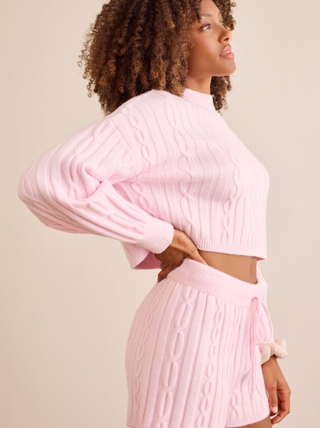 Cloudflow Cable Knit Sweater Detail 5 - TULLABEE