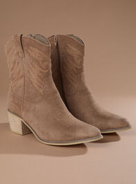 Capri Suede Bootie - TULLABEE