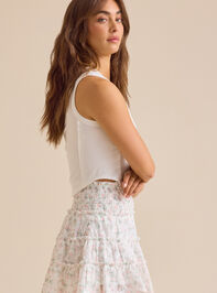 Elarie Pointelle Button Down Tank Detail 3 - TULLABEE