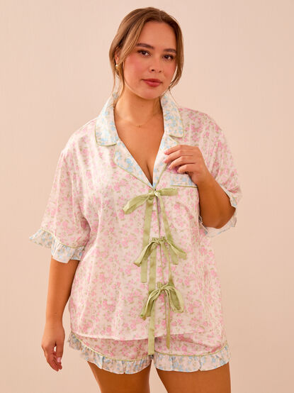 Zella Floral Sleep Top - TULLABEE