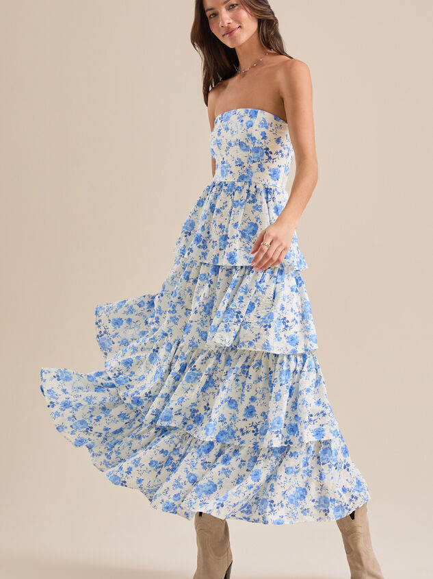 Halina Floral Maxi Dress Detail 2 - TULLABEE
