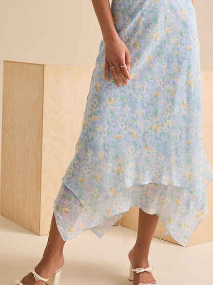 Winona Floral Midi Skirt - TULLABEE