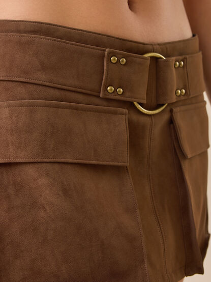 Jane Suede Skort - TULLABEE