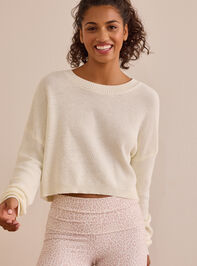 Crossed Paths Circle-Back Pullover Detail 3 - TULLABEE