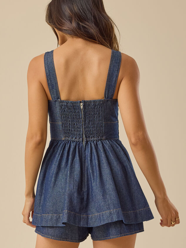 Ava Denim Romper Detail 5 - TULLABEE