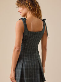 Chanley Plaid Mini Dress Detail 6 - TULLABEE