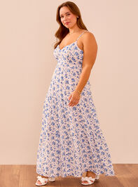 Evey Floral Maxi Dress Detail 4 - TULLABEE