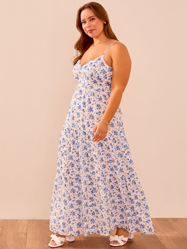 Evey Floral Maxi Dress Detail 4 - TULLABEE