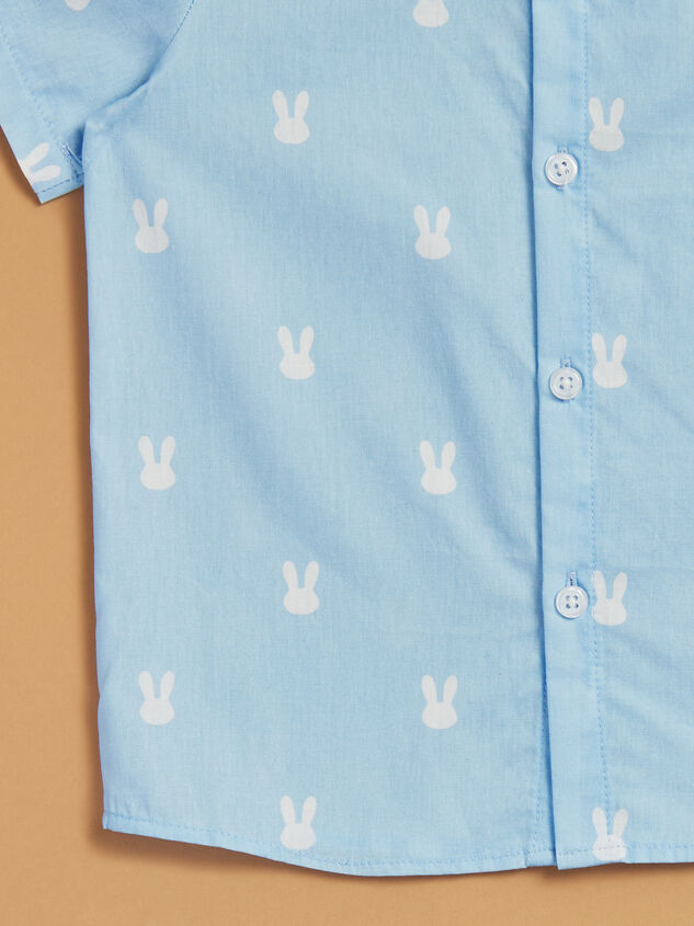 Bunny Hop Button Down Shirt Detail 4 - TULLABEE