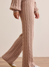 Dreamline Cable Knit Pant Detail 4 - TULLABEE