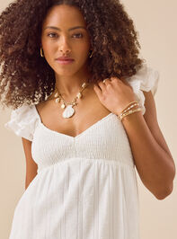 Taegan Clip Dot Maxi Dress Detail 4 - TULLABEE