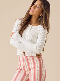 Haven Ribbed Button Up Top Detail 3 - TULLABEE