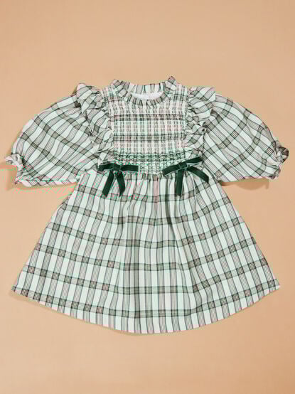 Jolie Plaid Baby Dress - TULLABEE